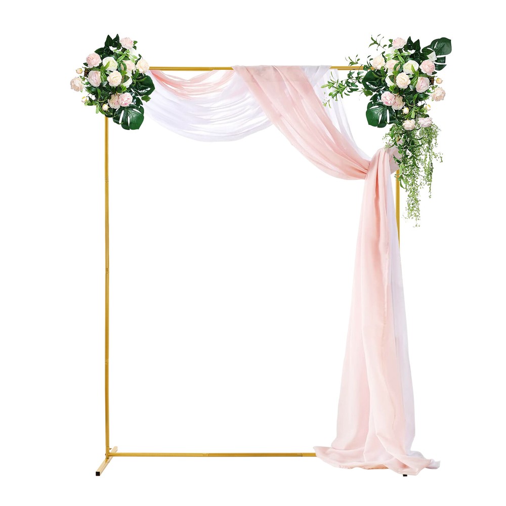 Iron Wedding Backdrop Stand Backdrop Frame with Elastic Cloth Cover