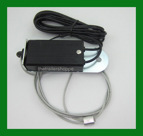 Breakaway Trailer Electric Safety Switch & 48" Long Cable with Pin