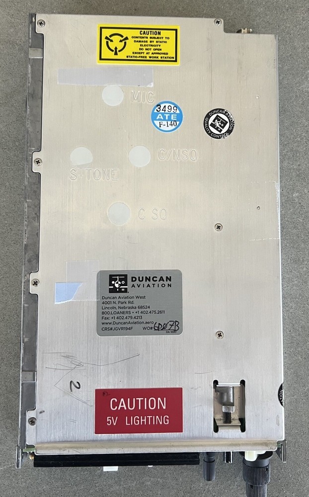 BENDIX/KING KY 196A VHF COMMUNICATION TRANSCEIVER PN 064-1054-50