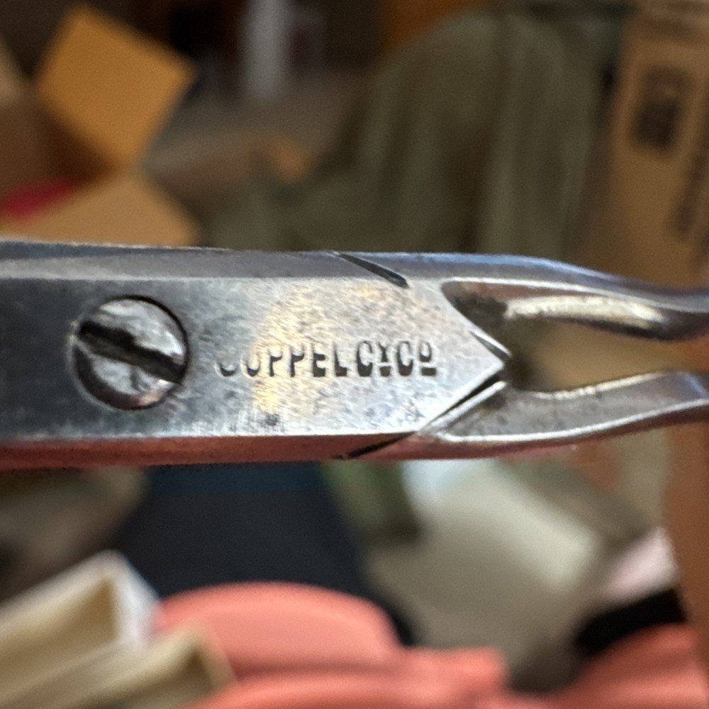 Vintage Thread Removal Button Hole Scissors Signed Sharp