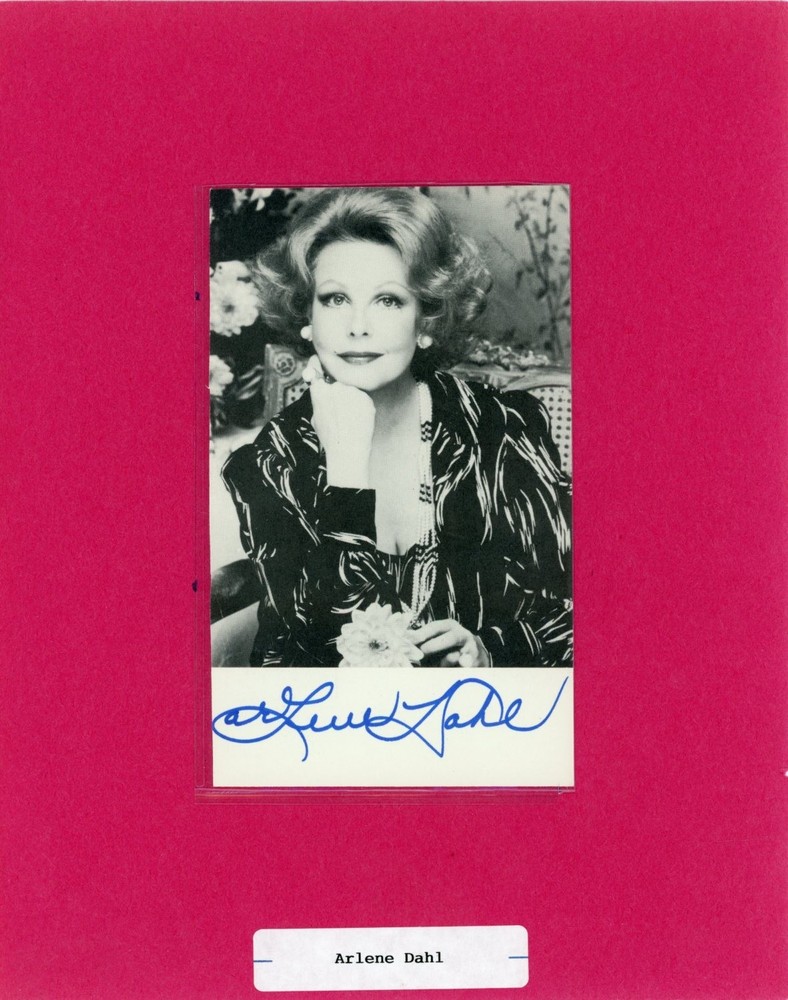 Arlene Dahl - Signed Items (2)