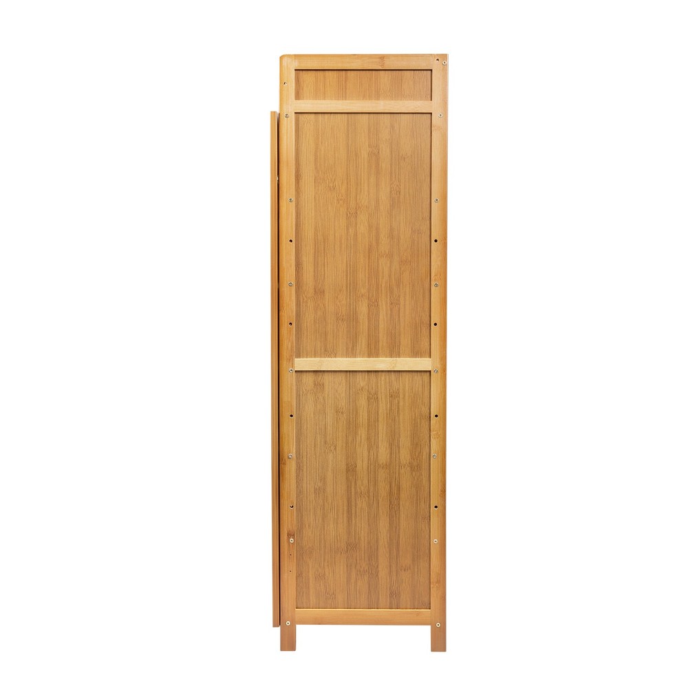 98*32*115cm Shoe Cabinet With Doors Floor Mount Rectangular Shoe Organizer