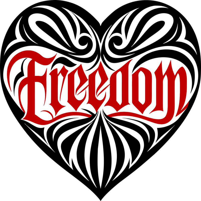 30 Custom Special Freedom Heart Personalized Address Labels