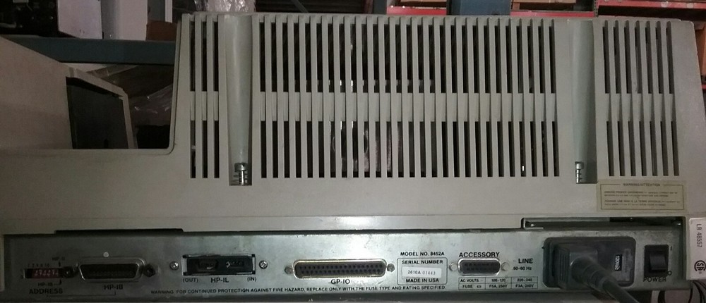 Hewlett Packard Diode Array Spectrophotometer 8452A