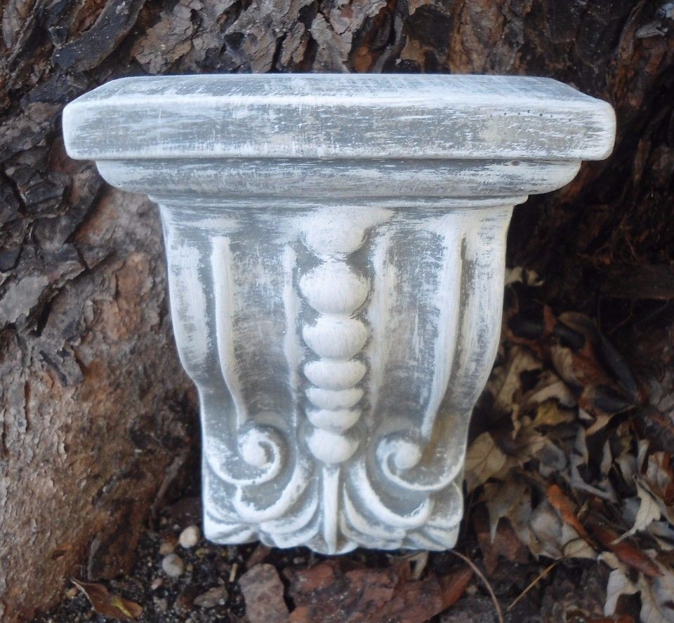 Plastic simple wall sconce mold plaster concrete casting mould 5"H x 4" x 2"