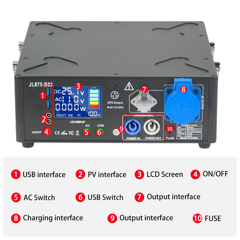 2pack 1500W Black Powered Base Cold Spark Machine Battery Pack with Flight Case
