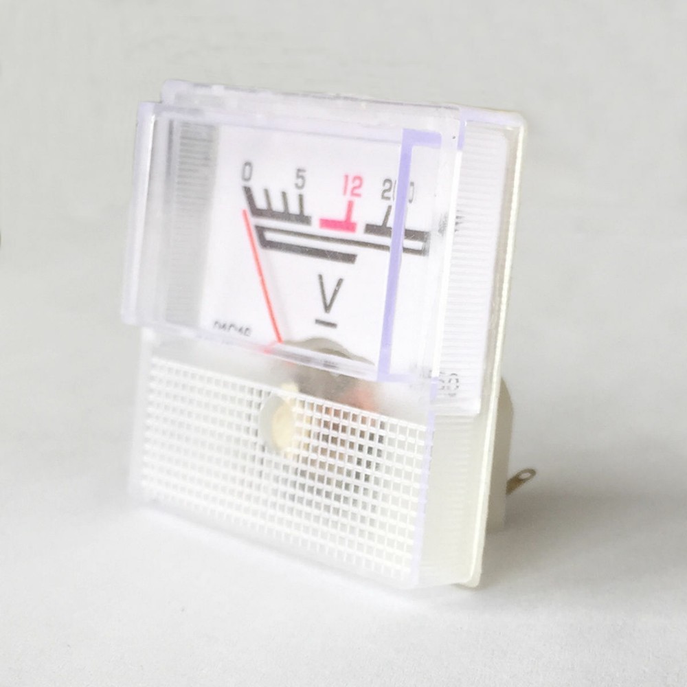 0-20V 12V Class 5.0 Accuracy Square Plastic Panel Meter Voltmeter 1PCS