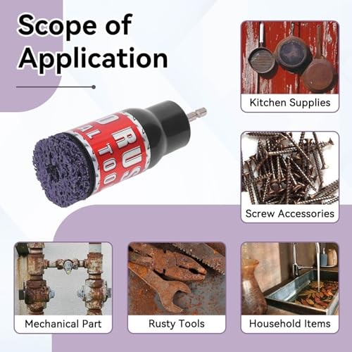 Stud Rust Removal Tool, Wheels Stud and Hub Cleaner Stud Rust Removal Tool