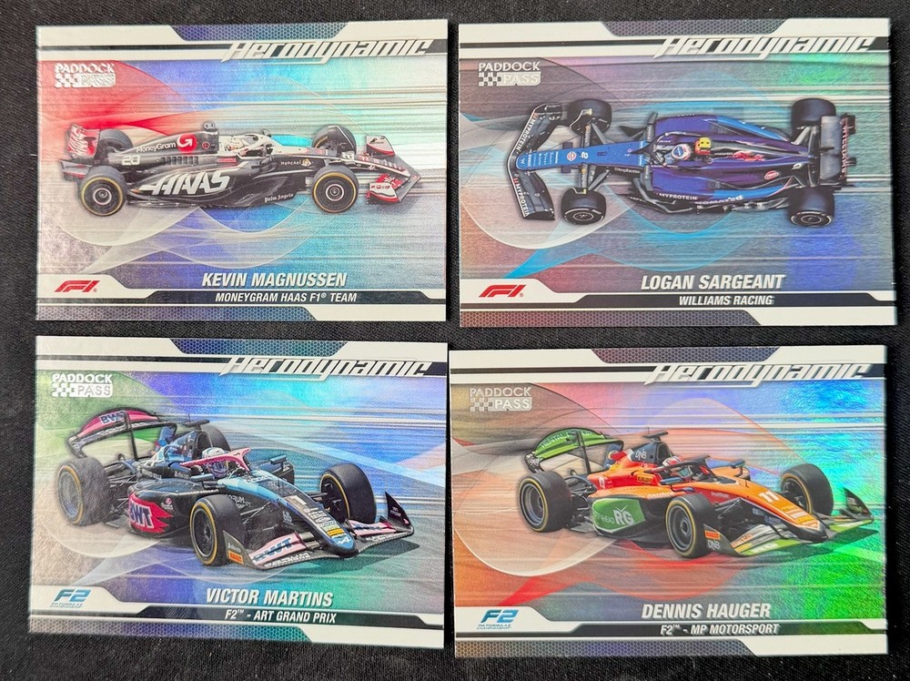 2024 Topps Paddock Pass F1 Racing - AERODYNAMIC & POWER PACKED Inserts - Pick!