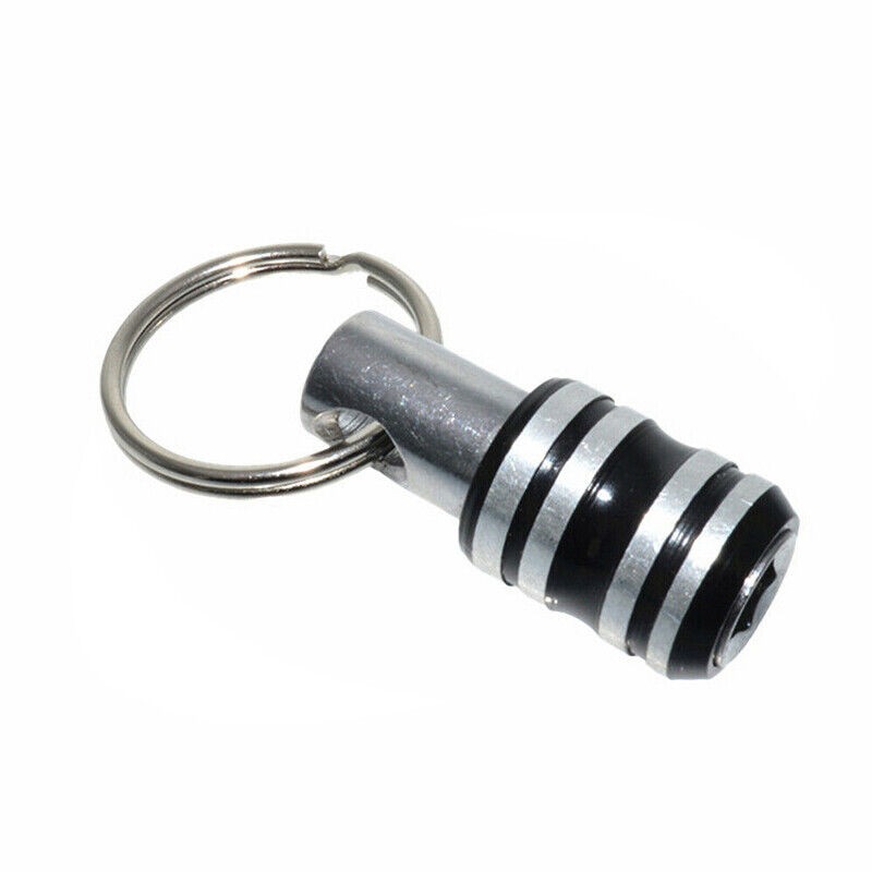 5Pcs 1/4" Hex Shank Quick Release Key Chain Screwdriver Bit Holder Bits Tools