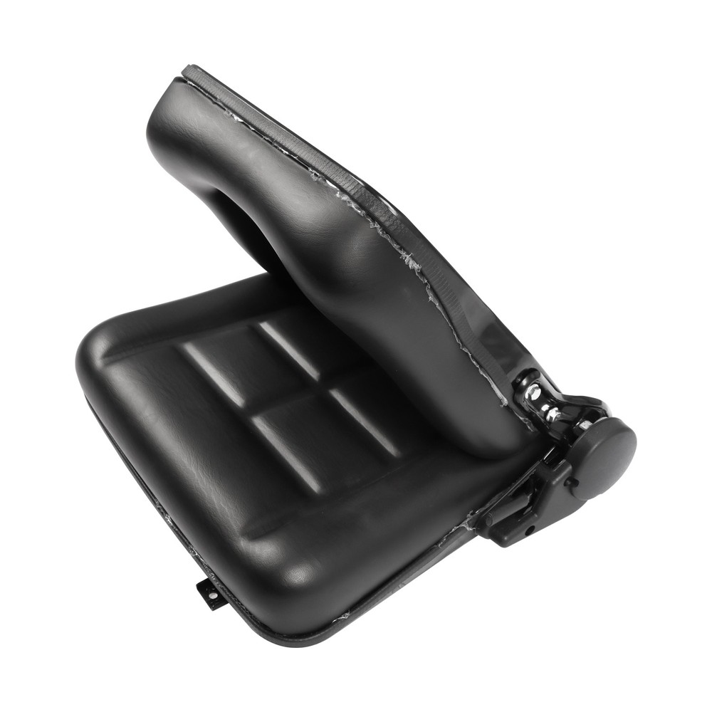 Universal Forklift Seat Fold Down Tractor Seat With Slide Black
