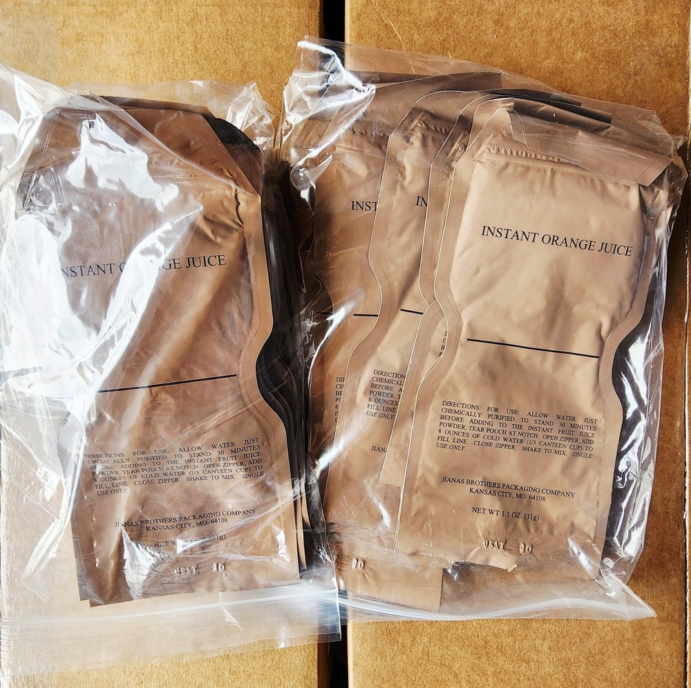 Military MRE 18 MEAL KIT, Unitized Group Ration (UGR-E) Breakfast/Dinner Menus
