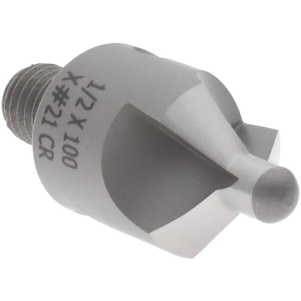 Adjustable Stop Countersink: 1/4-28 Threaded Shank, #21 Pilot Diam, 3 Flute