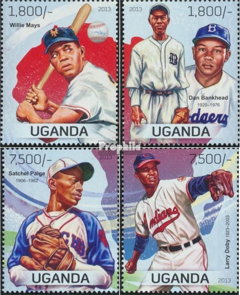 uganda 3080-3083 (complete issue) unmounted mint / never hinged 2013 Baseballspi