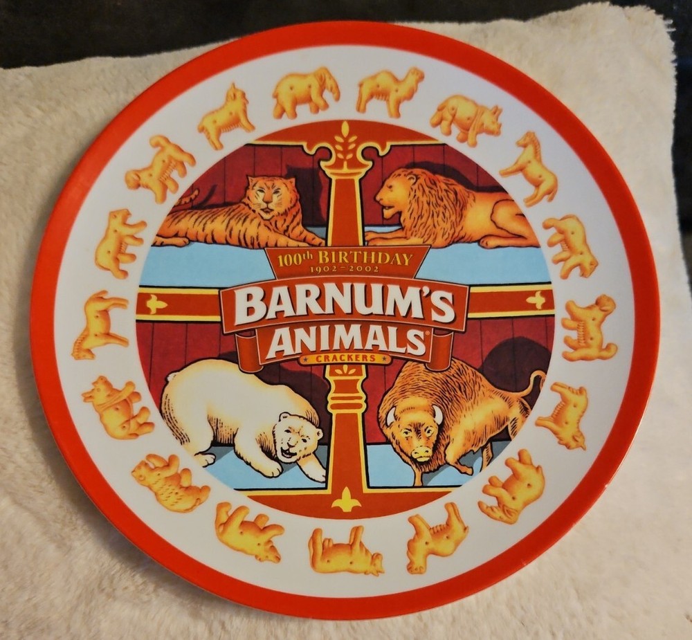 Nabisco Barnum's Animals Commemorative Plate Spoon Fork Bowl