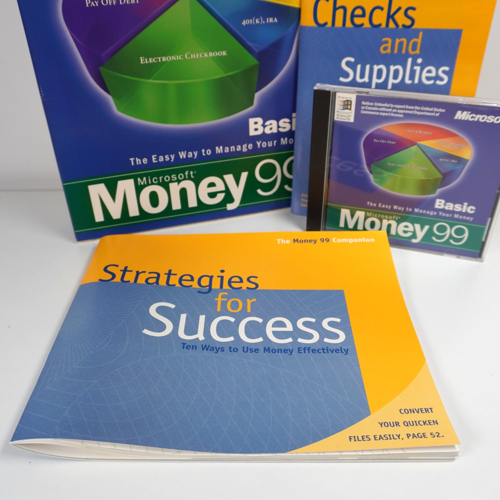 Microsoft Money 99 Basic English CD-ROM - For Windows 95 / NT - Complete Box