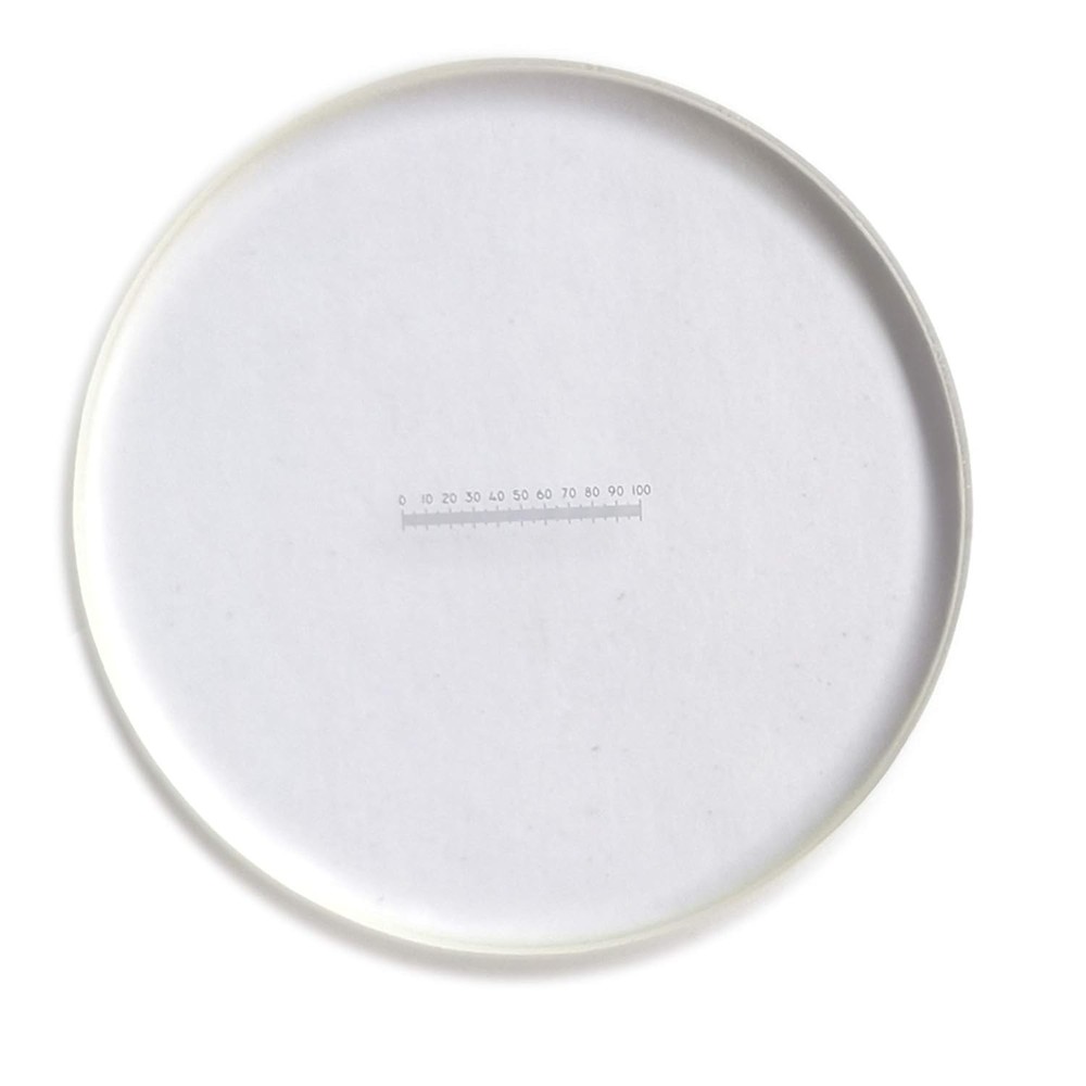 Microscope Eyepiece Micrometer Graticules Measuring Glass Off-White, Grey