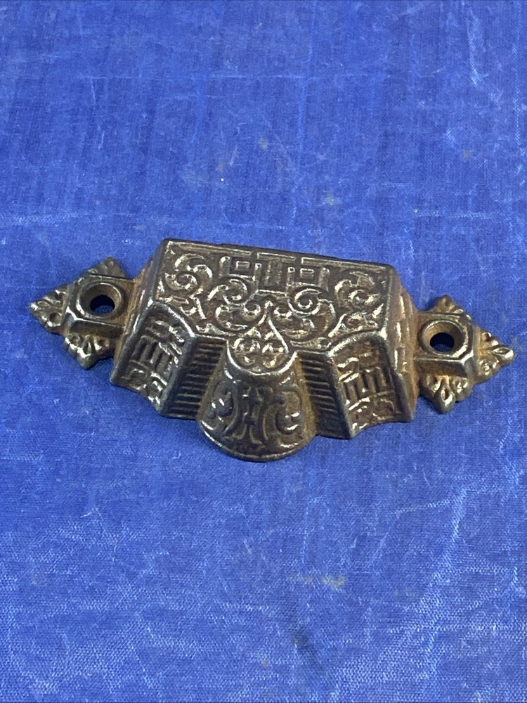 Bin-Cup-Drawer Pull Patent Oct 1 1872 Kitchen Antique Victorian Cast Iron