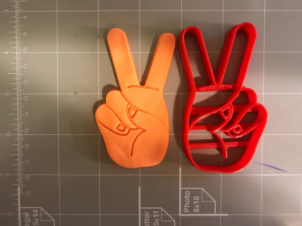 Victory/Peace Symbol Cookie Cutter