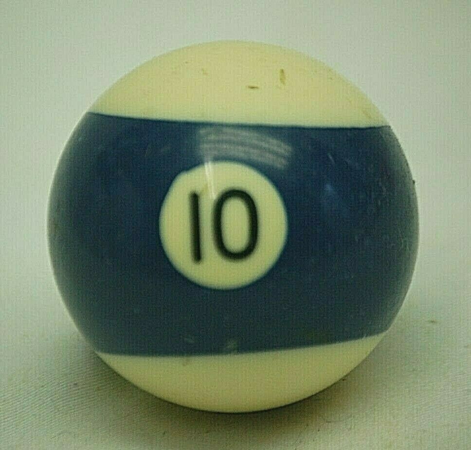 Pool Table Billiard Ball #10 Blue Stripe Replacement Piece