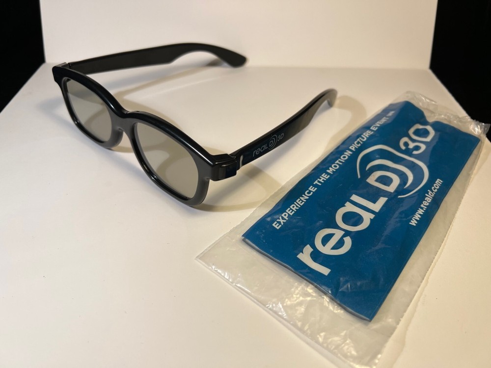 Stereoscopic 3D Glasses - Black - Real D - with Package - Passive