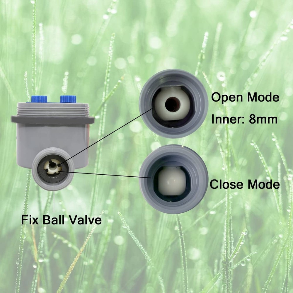Water Timer Electronic Hose Sprinkler Garden Irrigation Controller Two Dial,N...