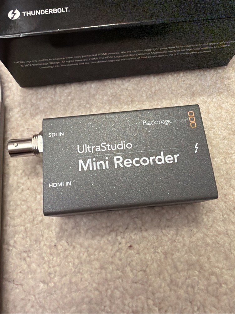 Blackmagic Design UltraStudio Mini Recorder Streaming Device Thunderbolt