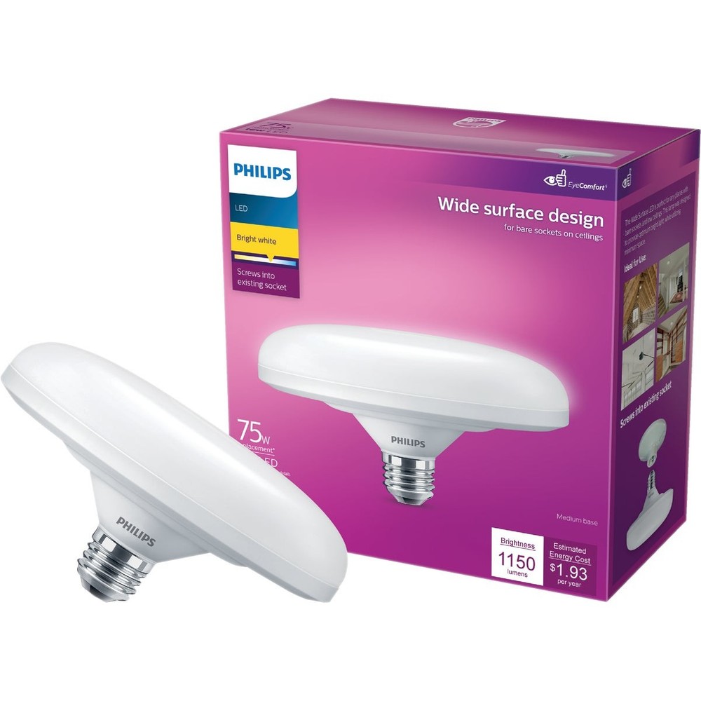 Philips 75W Equivalent Bright White Wide Surface Medium LED Floodlight Light