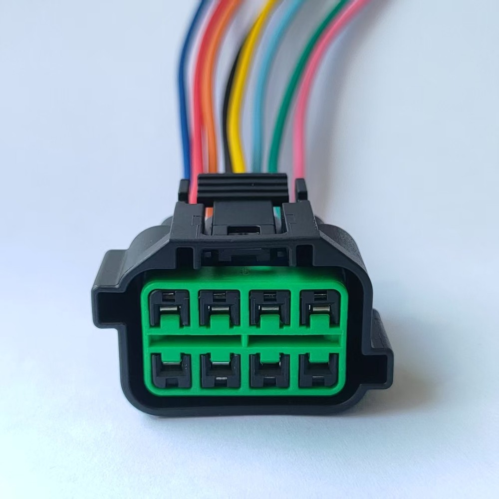 8-Way Front Halogen Headlight Connector Pigtail For 2012-2017 Kia Rio