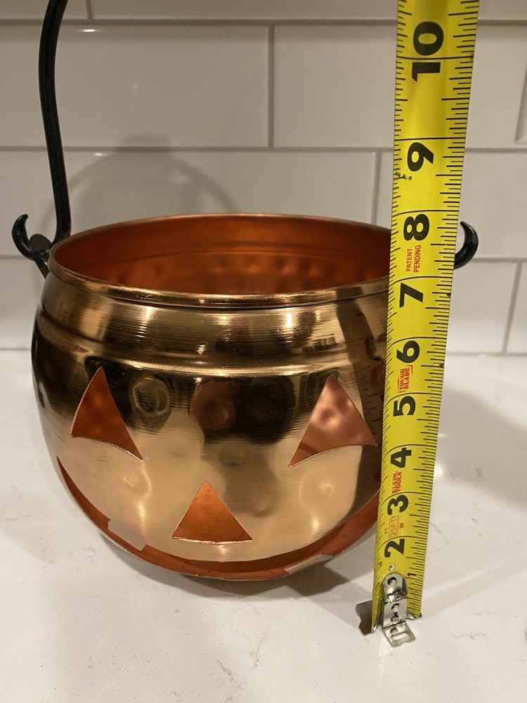 Hammered Copper Pumpkin Basket￼