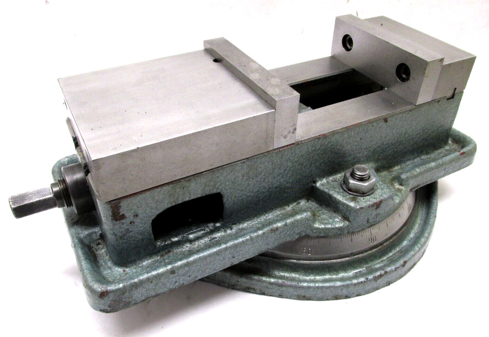 NICE! 4" MILLING MACHINE VISE w/ ROTARY BASE & JAWS