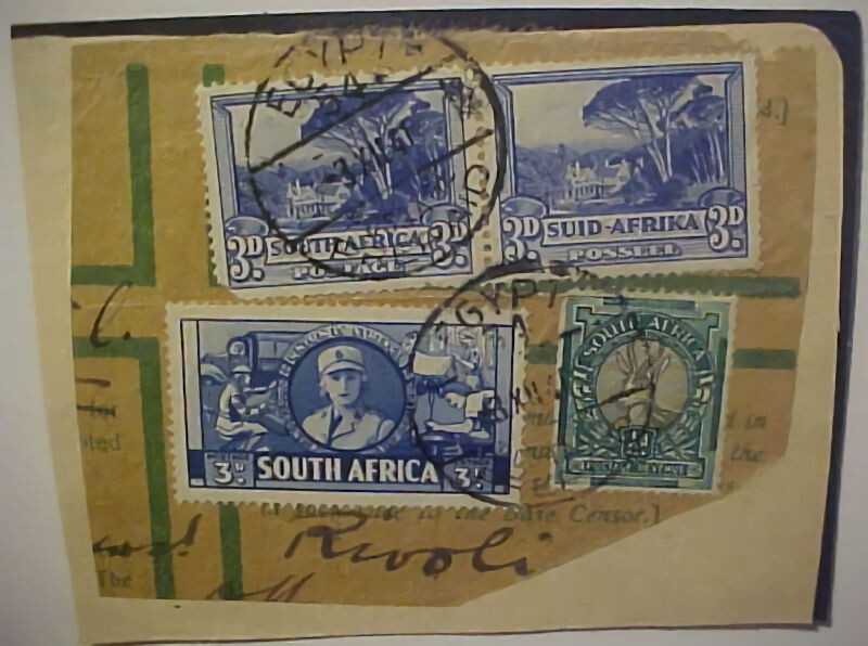 SOUTH AFRICA EGYPT 54 1941 PIECE