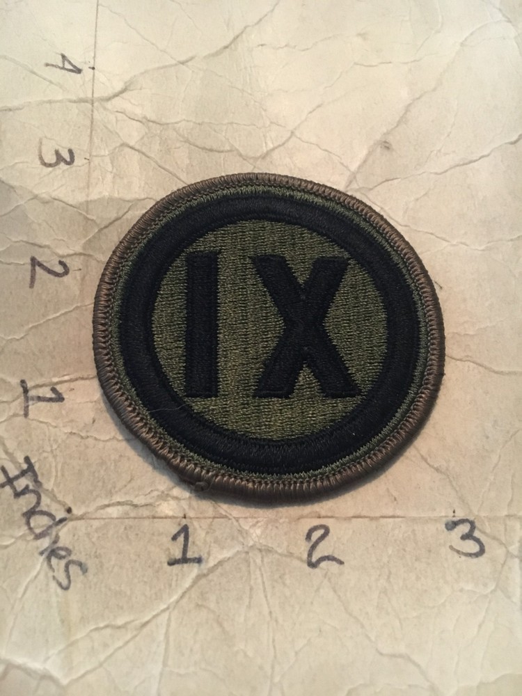 US Army IX Corps m/e subdued patch 10/9/25