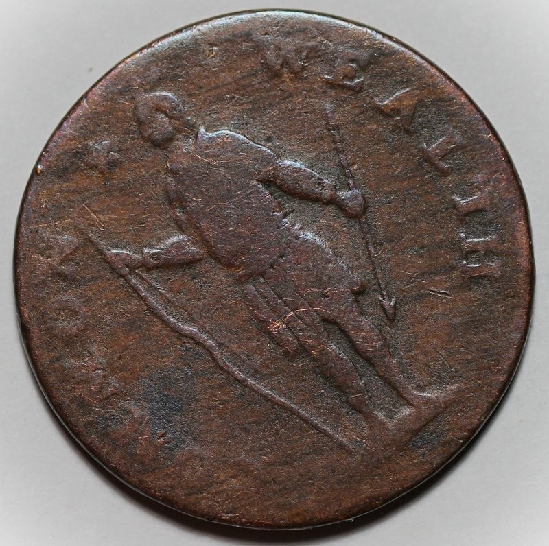 1788 Massachusetts Colonial Copper Cent