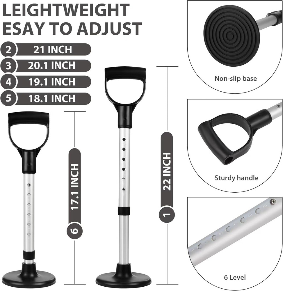 Mobility Aids Tool Adjustable Standing Assist Devices Portability Standing Aid D