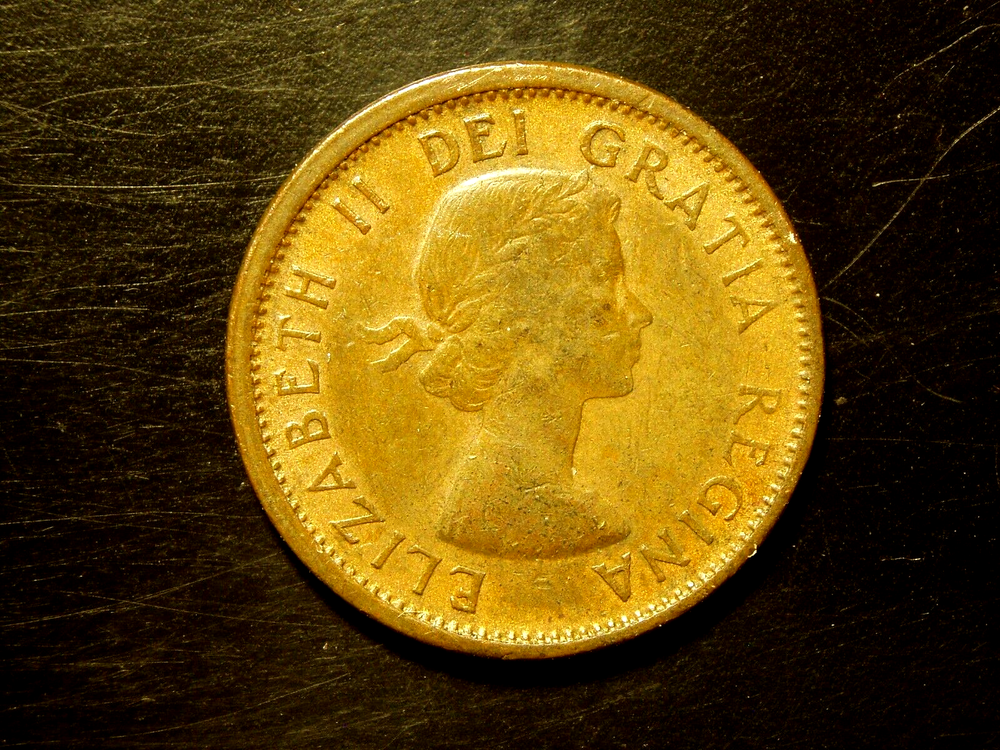 CANADA 1964 1 CENT COIN # 1