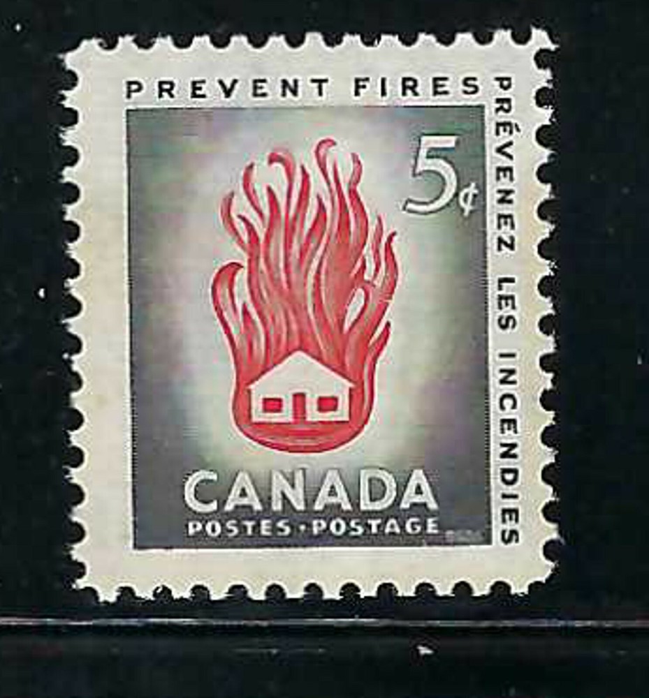 CANADA - SCOTT 364 - VFNH - PREVENT FIRES - 1956