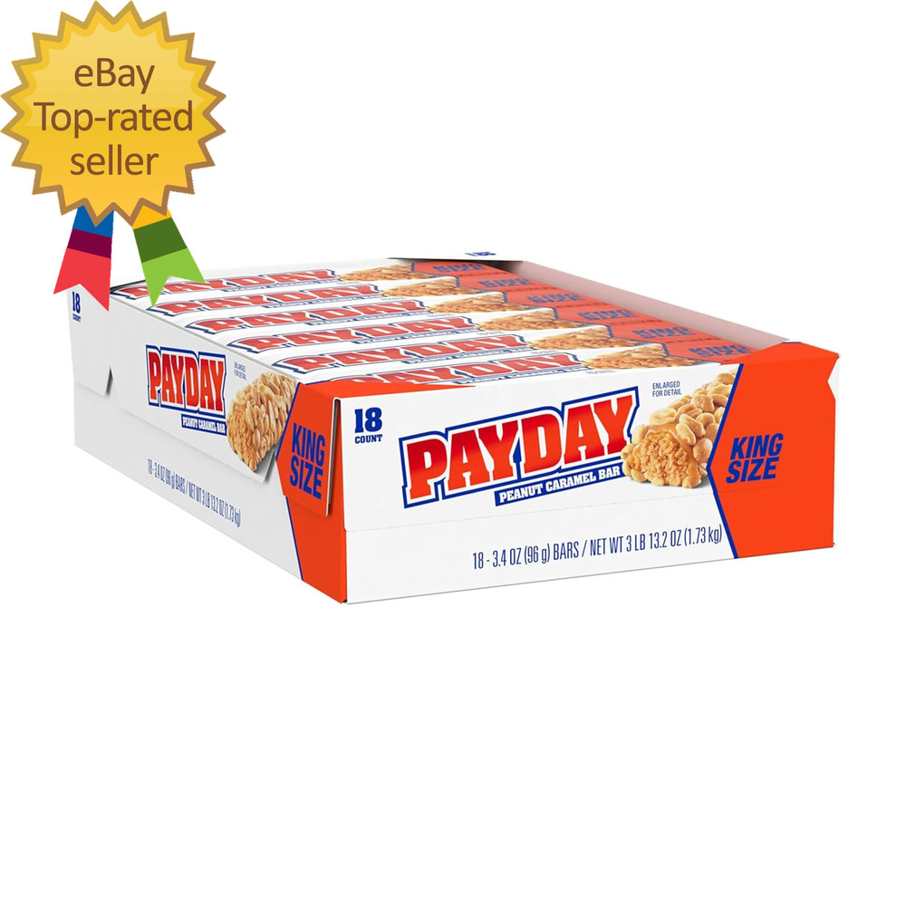 Peanut Caramel King Size Candy Bars 3.4 Oz (18 Count)