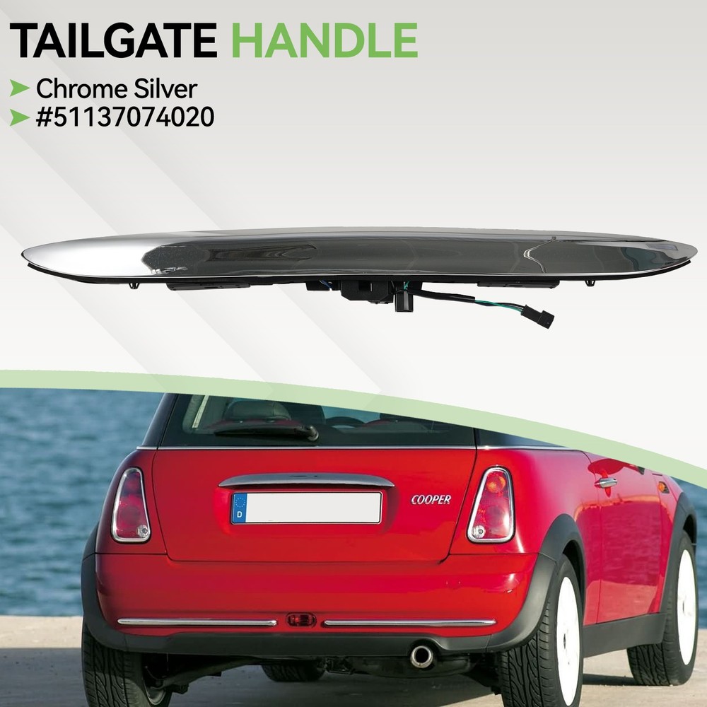 For MINI Cooper R50 R53 R52 2000-2008 Tailgate Handle Trunk Boot Handle Chrome