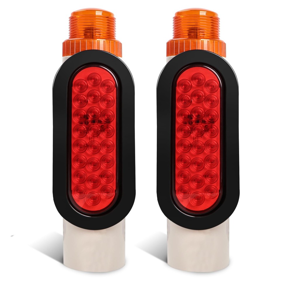 Winsgor Boat Trailer Guide Pole Post Lights Lite Waterproof IP67 DOT Amber