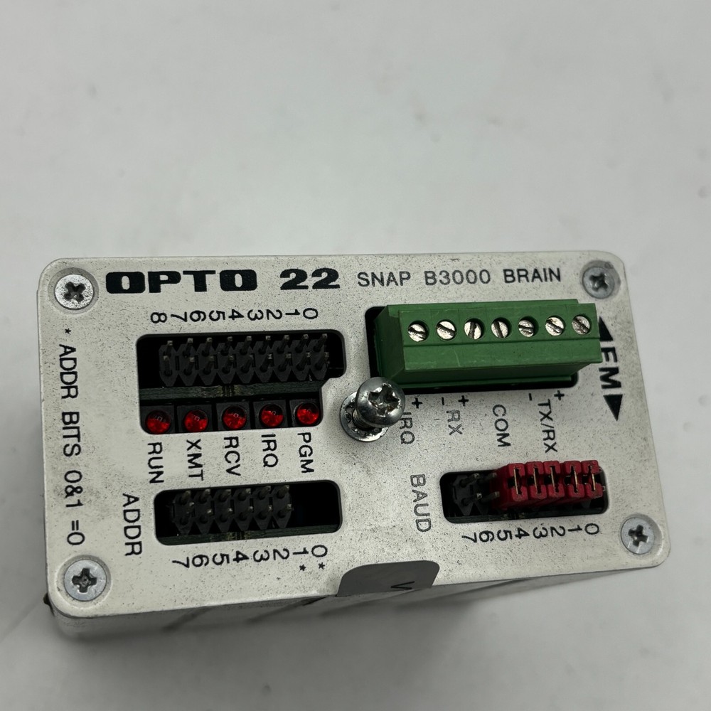 OPTO 22 SNAP B3000 BRAIN Analog Input/Output Module ADDR BITS🔔