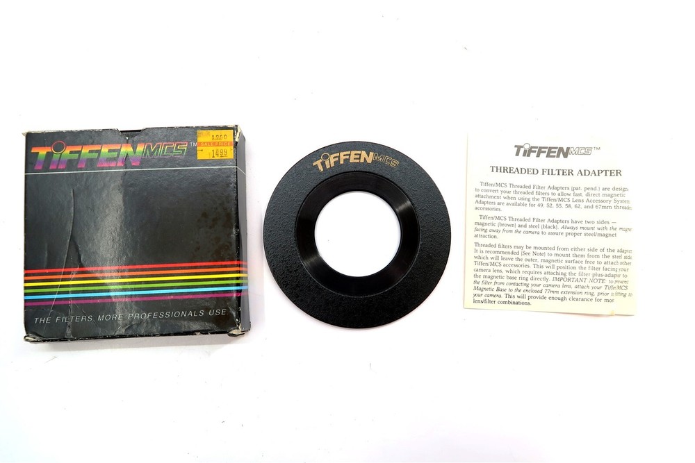 TIFFEN MCS 49mm Adapter Ring Treaded Magnetic with Original Box