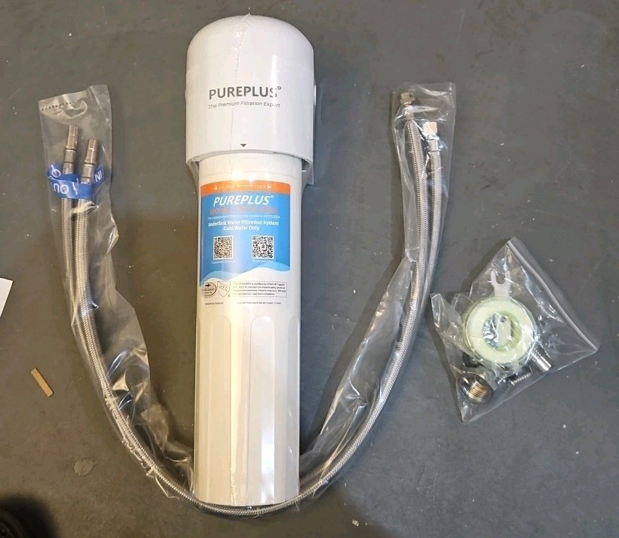 PurePlus Under Sink Water Filter 22000 Gallons 99.9% Chlorine Reduction WFS5300A