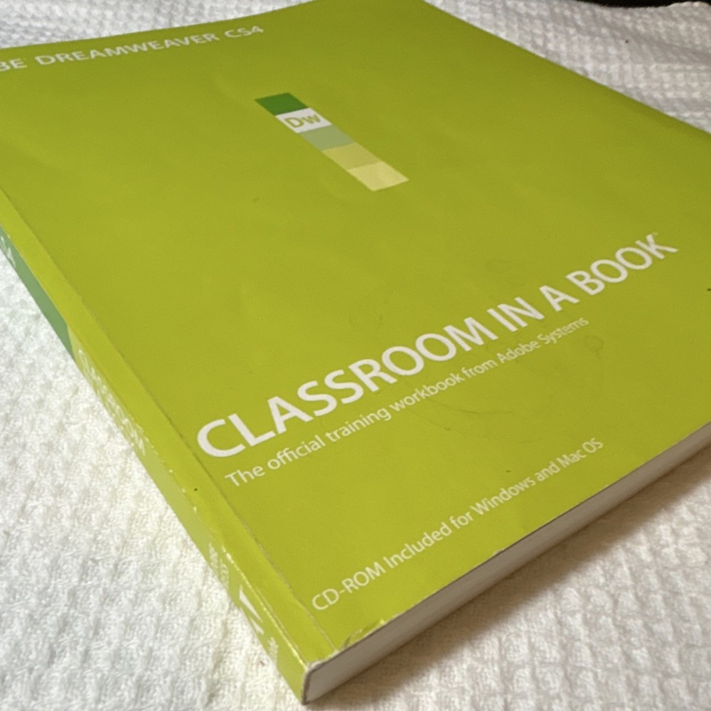 Adobe Systems Dreamweaver CS4 Classroom in a Book CD-ROM Windows Mac OS