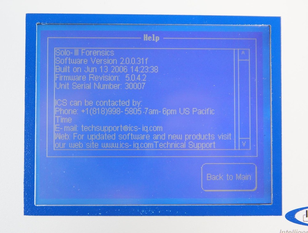 ICS Image MASSter SOLO-3 IT Forensics Hard Drive Duplicator