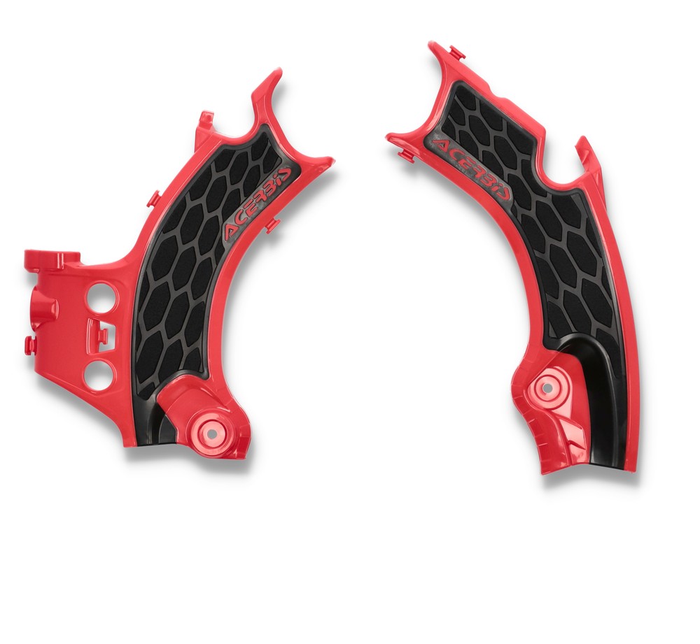 Acerbis X Grip Frame Guards Hon Red/Black 2911441018