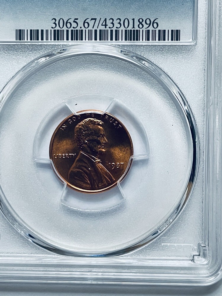 1987 Lincoln Memorial Reverse Cent PCGS MS67RD