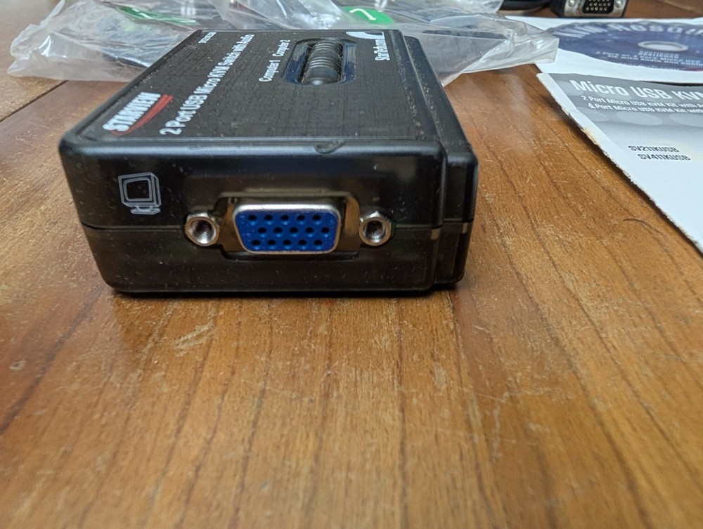 StarTech StarView 2-Port USB Micro KVM Switch Kit w/Audio & Cables SV221KUSB
