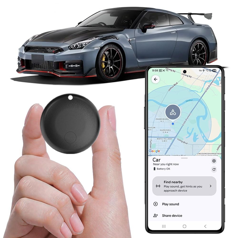 GPS Tracker for Vehicles Work with Built-in APP Compatible with Android Devic...