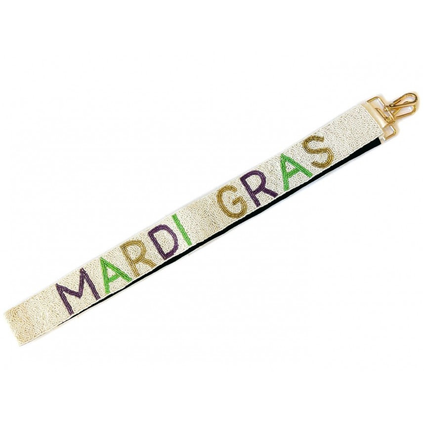 Mardi Gras Beaded Purse Strap